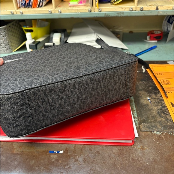 Michael Kors Black Crossbody Bag with Signature MK Monogram - Picture 4 of 6